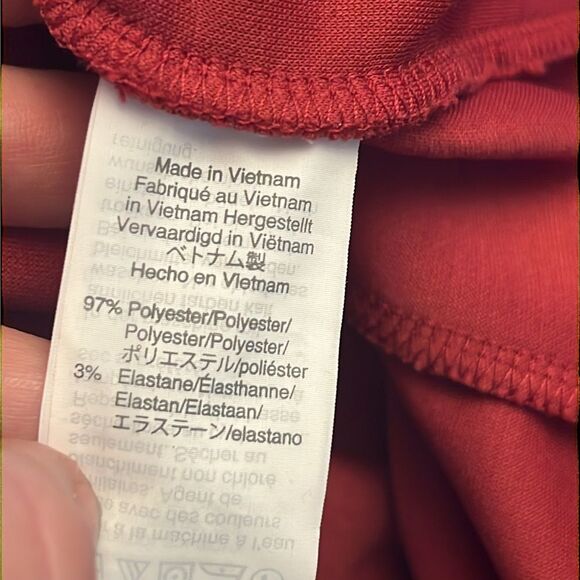 Madewell Texture & Thread Red Wrap Top | Size Medium - Picture 6 of 6